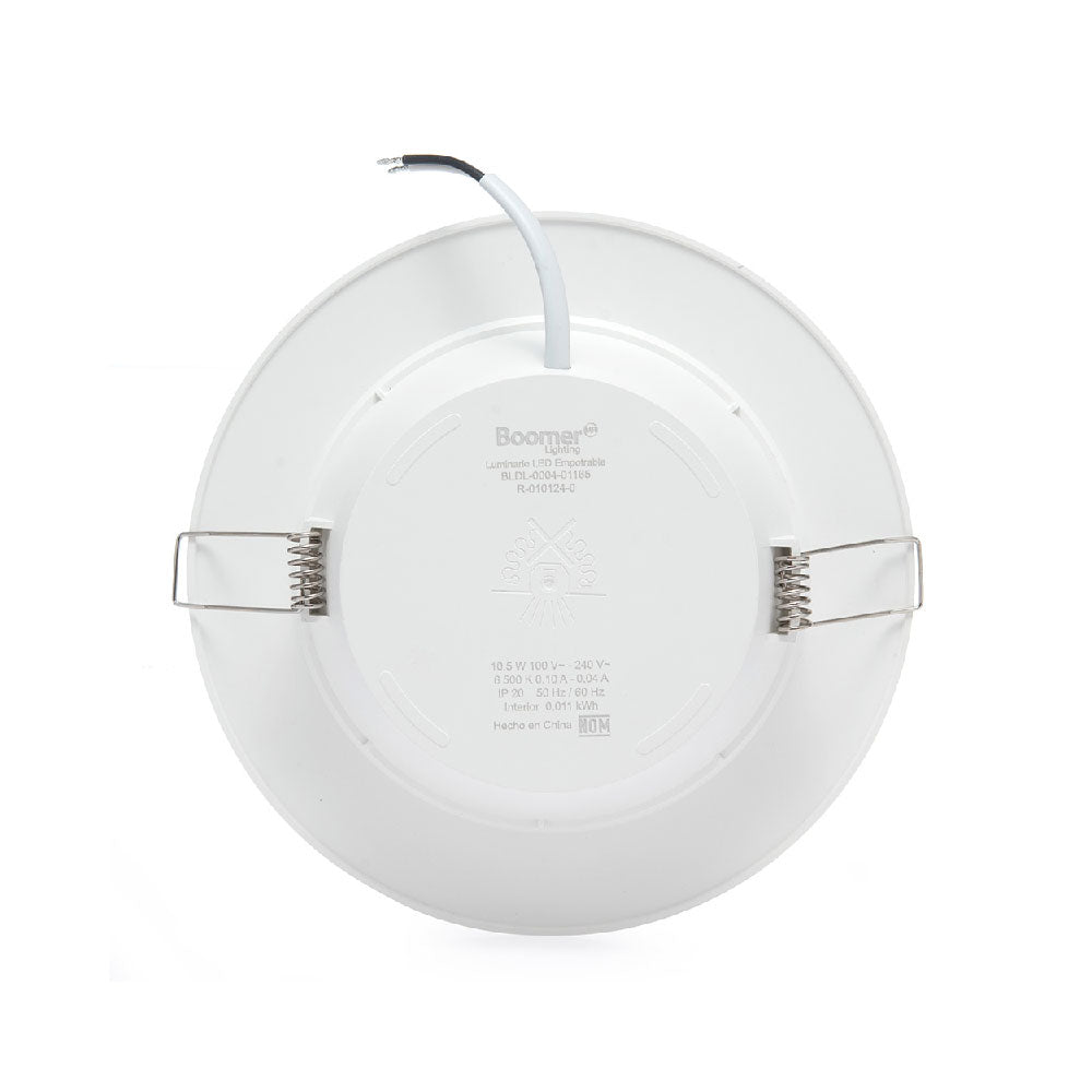 EMPOTRABLE LED BLANCO DE 10W LUZ FRÍA 6500K PARA INTERIORES