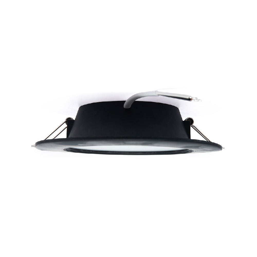 EMPOTRABLE NEGRO 10.5W, LUZ FRÍA IP20 BOTE INTEGRAL 1050LM