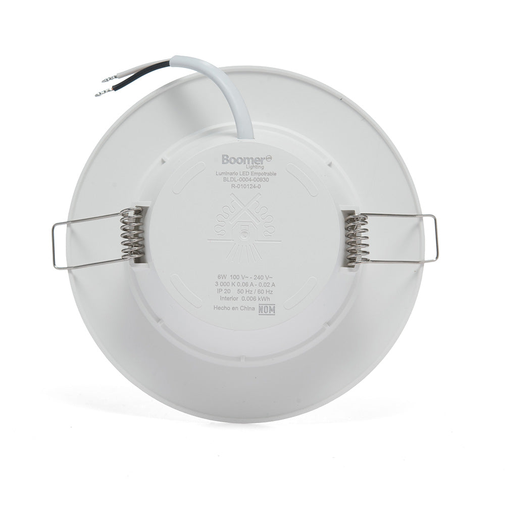 EMPOTRABLE BLANCO 6W ATENUABLE, LUZ FRÍA, PARA BOTE, 600LM