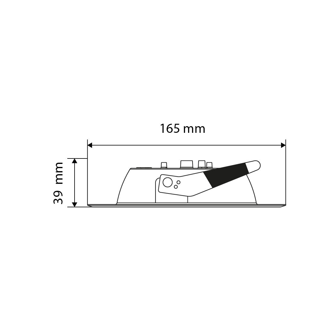 EMPOTRABLE 16W NEGRO, LUZ CÁLIDA, PARA BOTE INTEGRAL,1760LM