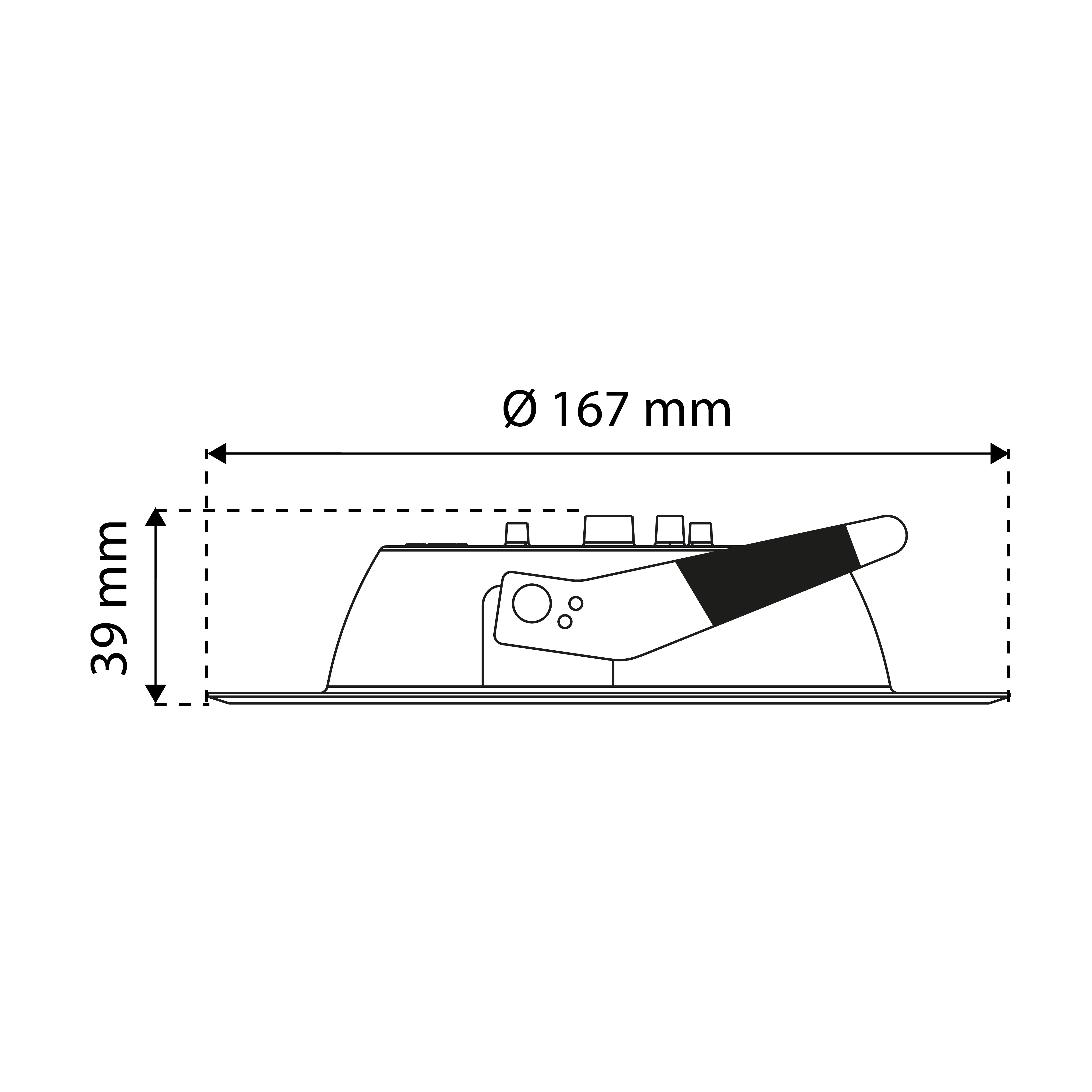 EMPOTRABLE LED BLANCO PANDORA DE LUZ FRÍA 12W ATENUABLE IP44