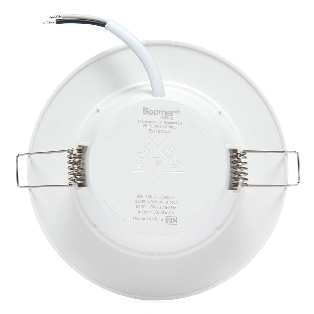 EMPOTRABLE LED BLANCO DE 6W LUZ FRÍA PARA BOTE 600 LM IP20