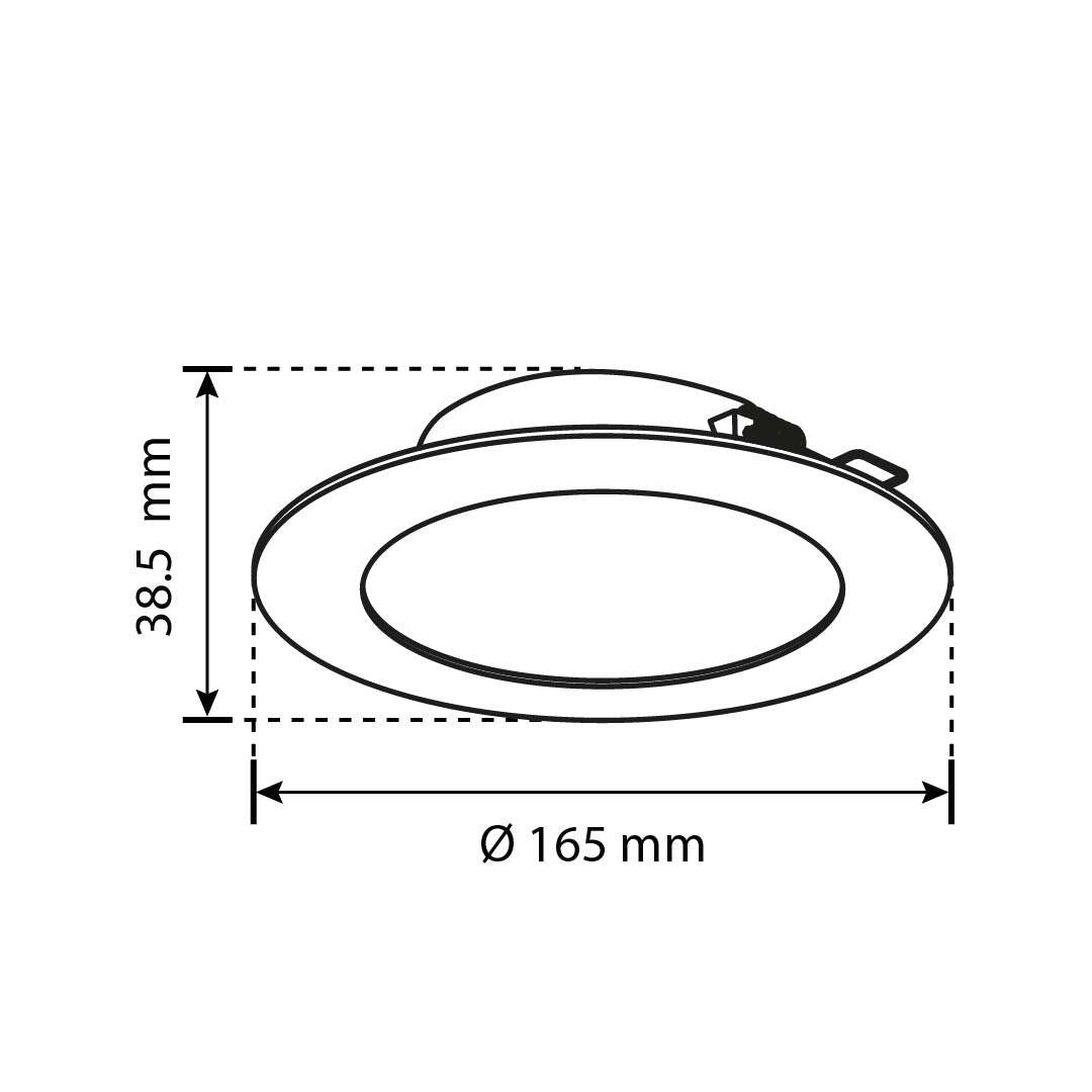 EMPOTRABLE LED BLANCO DE 10W LUZ FRÍA 6500K PARA INTERIORES