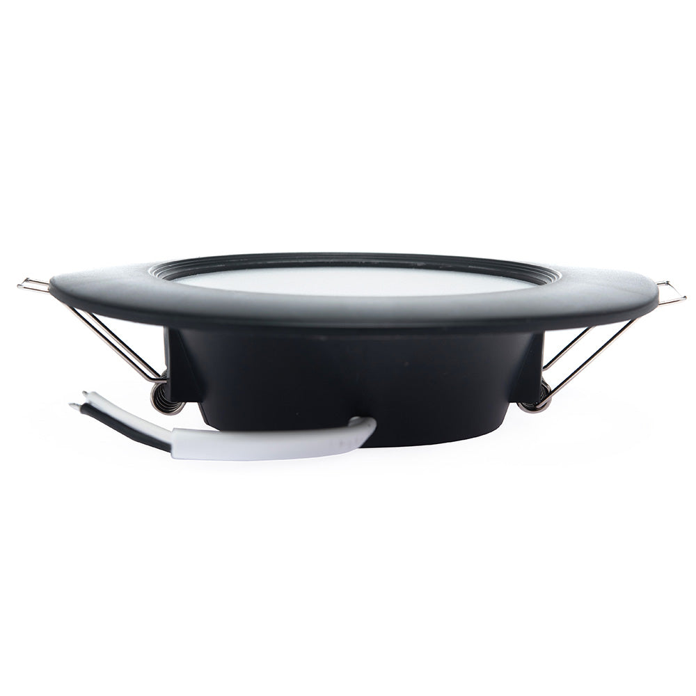 EMPOTRABLE LED REDONDO NEGRO 6W DE LUZ CÁLIDA PARA INTERIOR