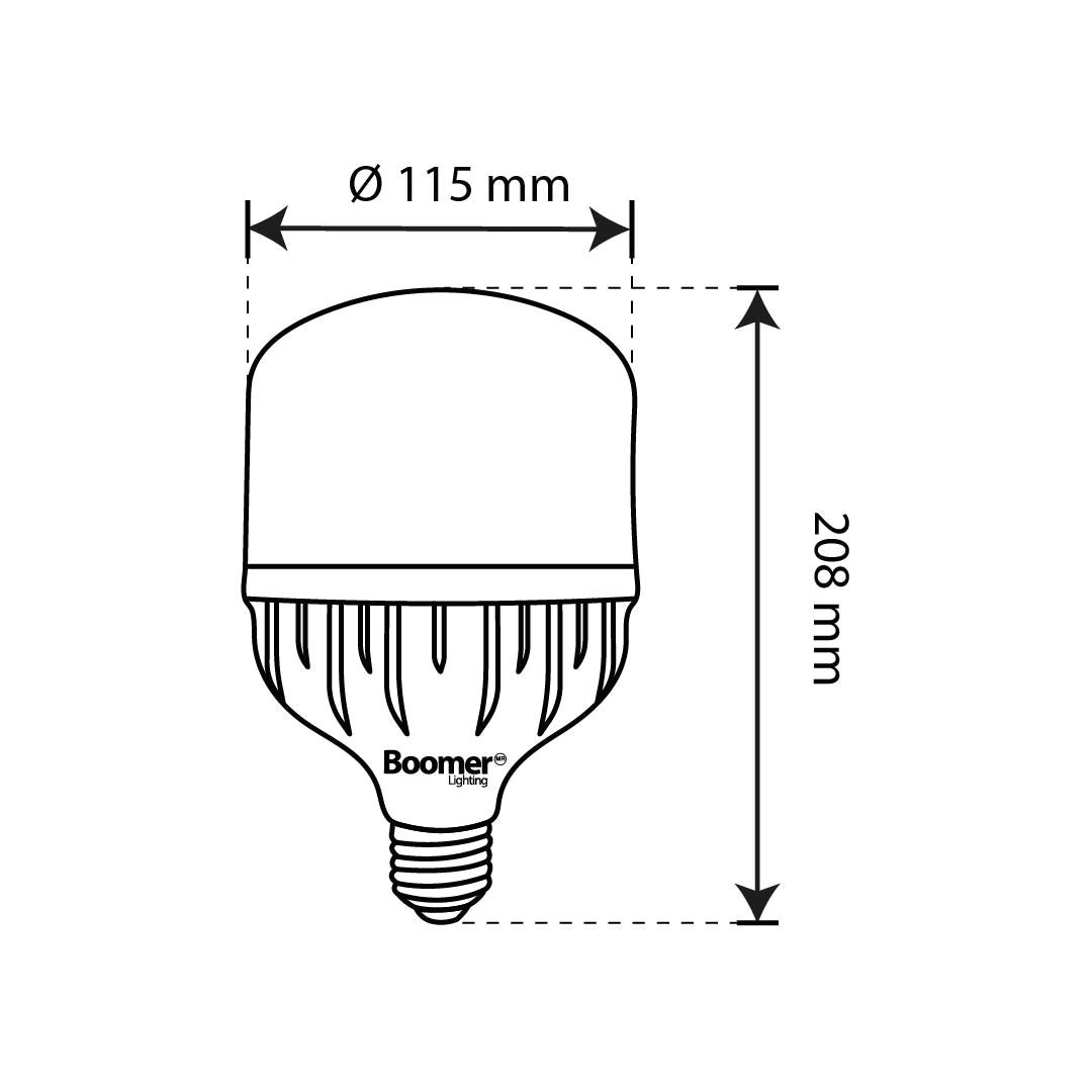 FOCO LED ALTA POTENCIA T, 40W, LUZ FRÍA, 3600 LM