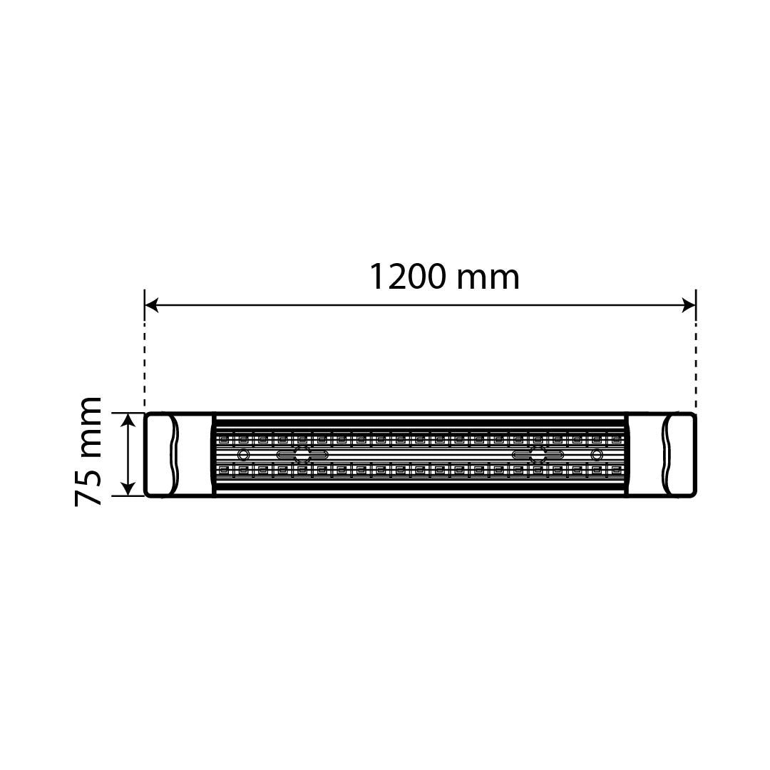 LÁMPARA LINEAL LED SCORPIO DE LUZ FRÍA DE 36W