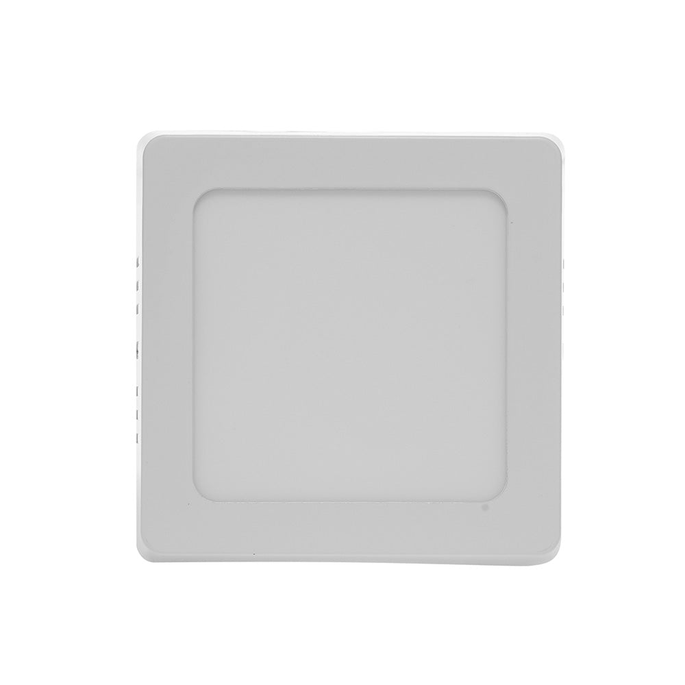 LÁMPARA PANEL LED CUADRADO PARA SOBREPONER, 6W, LUZ CÁLIDA