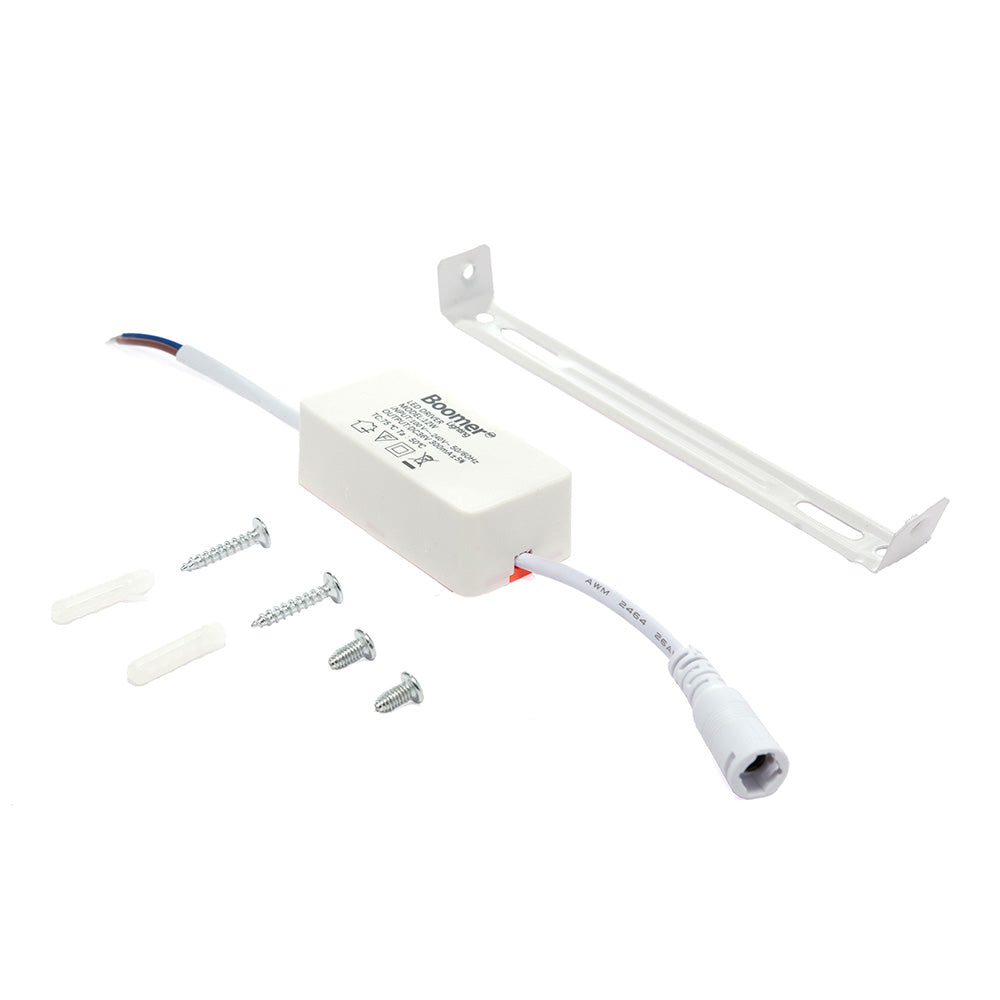 LÁMPARA PANEL LED CUADRADO PARA SOBREPONER, 12W, LUZ CÁLIDA