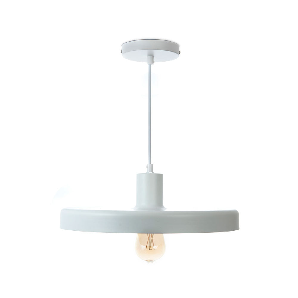 LÁMPARA COLGANTE ELIO BLANCO, 15 W, BASE E27, INTERIOR, AL
