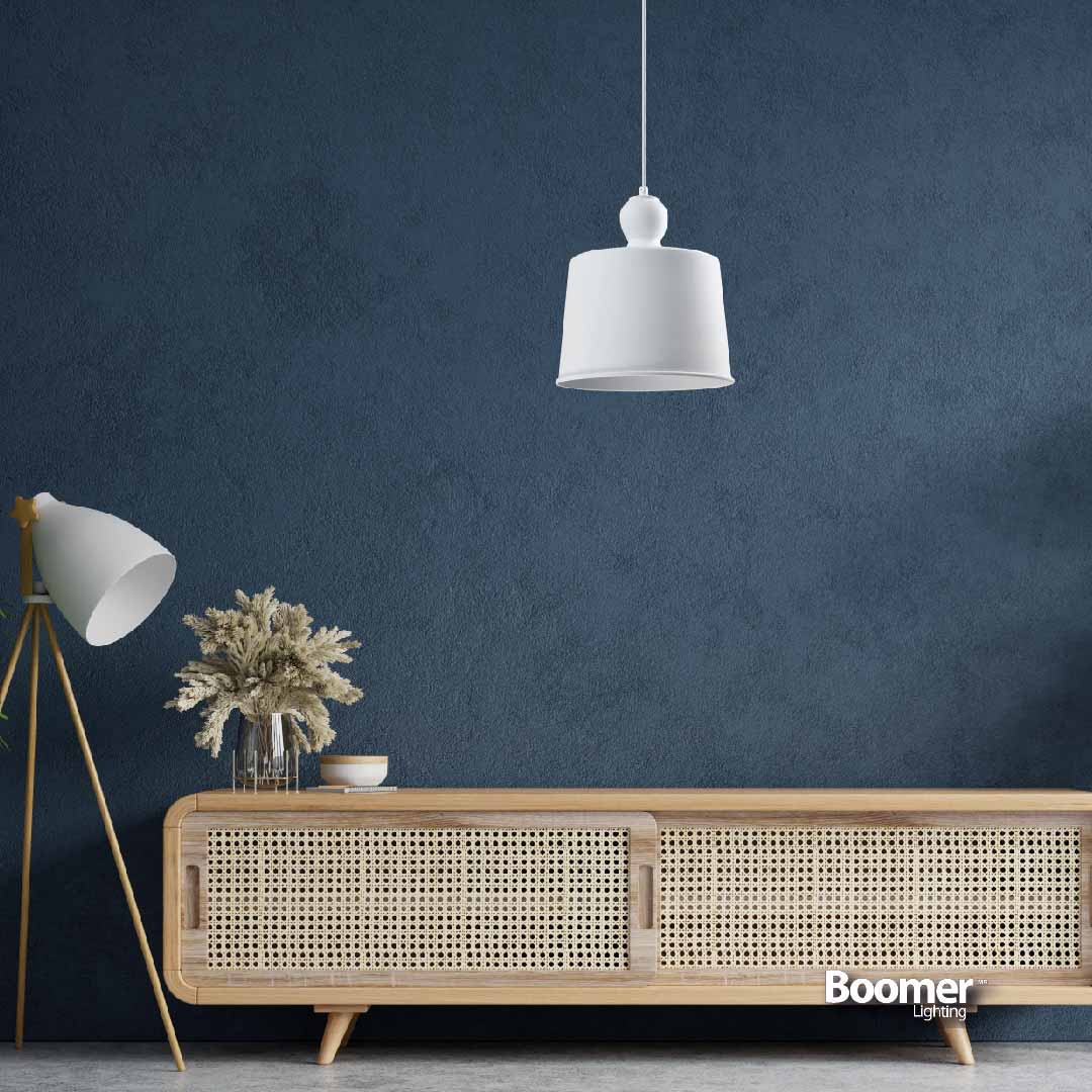 LÁMPARA COLGANTE GIANNI BLANCO, 15 W, BASE E27, INTERIOR, AL