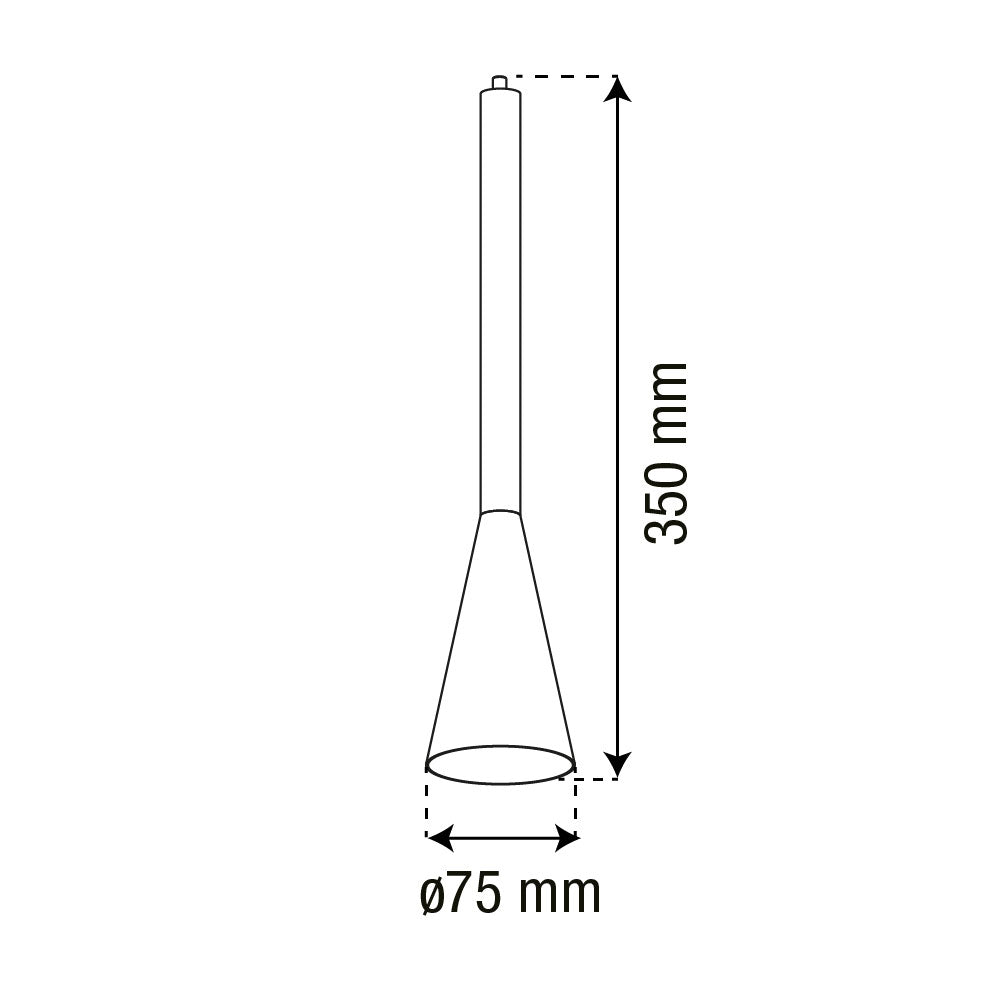 LÁMPARA COLGANTE HS-ES AYRA BRONCE 10W, 3000K, 925LM, IP20