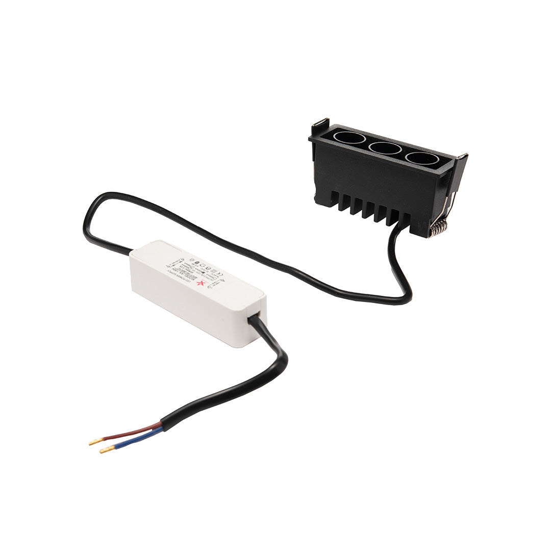 EMPOTRABLE NEGRO HS MINI RZ 36°, 7.5 W, 4000K, 403 LM