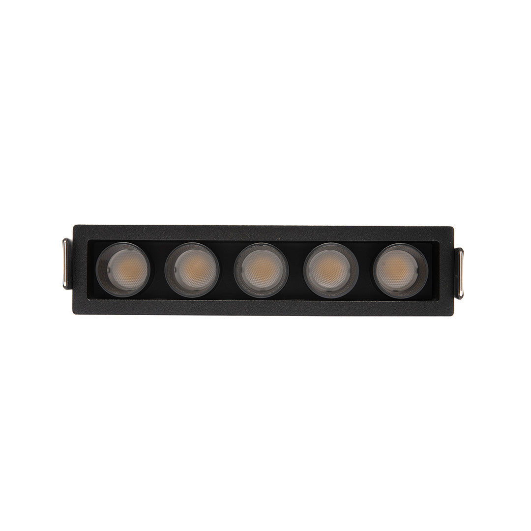 EMPOTRABLE NEGRO HS MINI RZ 36°, 12 W, 4000K, 972 LM