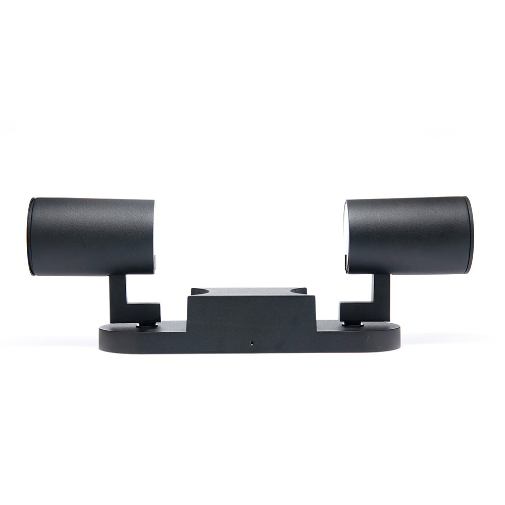 Lámpara de Sobreponer Doble Dirigible TURK Negro 16W, Base GU10