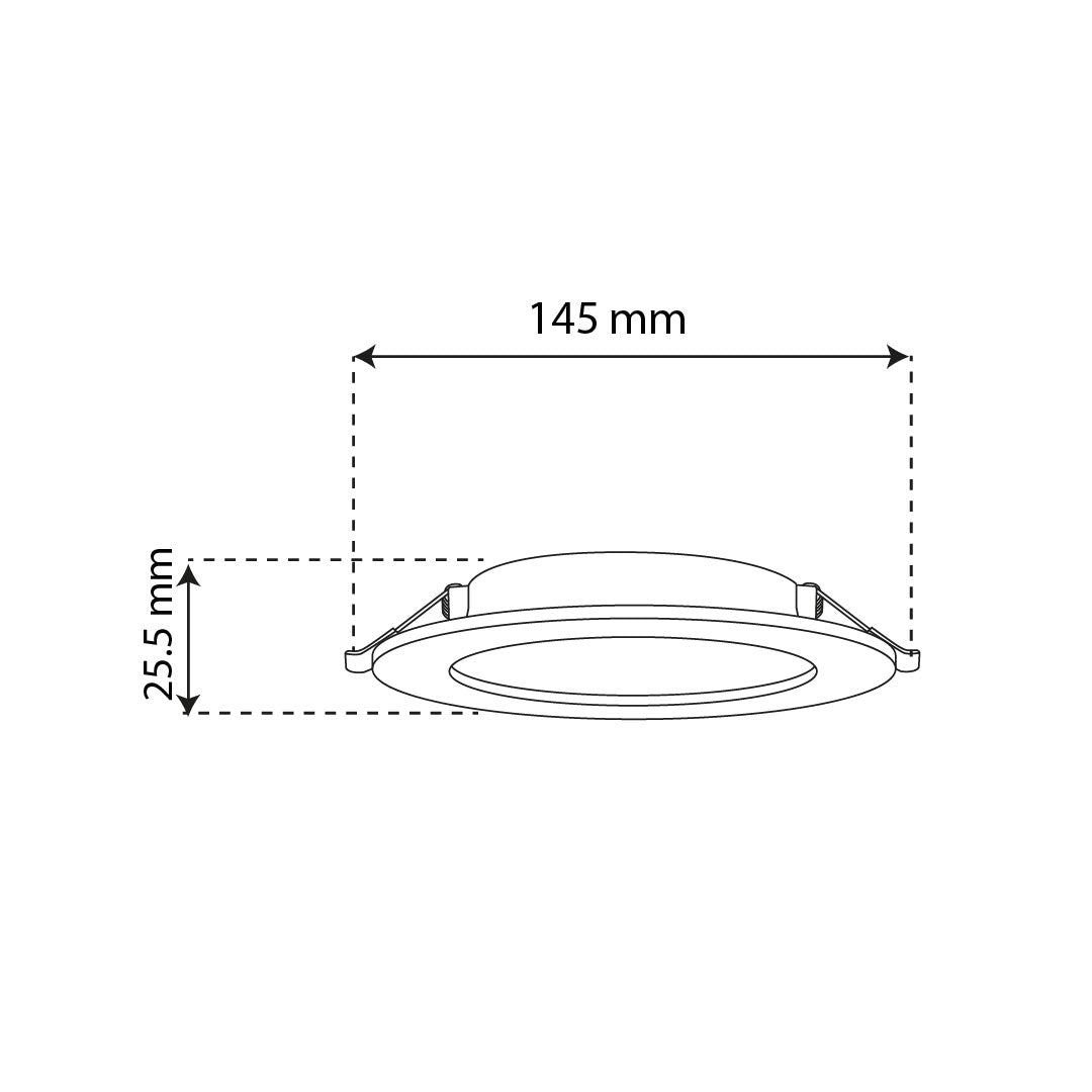 EMPOTRABLE LED LÚMICO DE LUZ DE DÍA 12W PARA INTERIOR