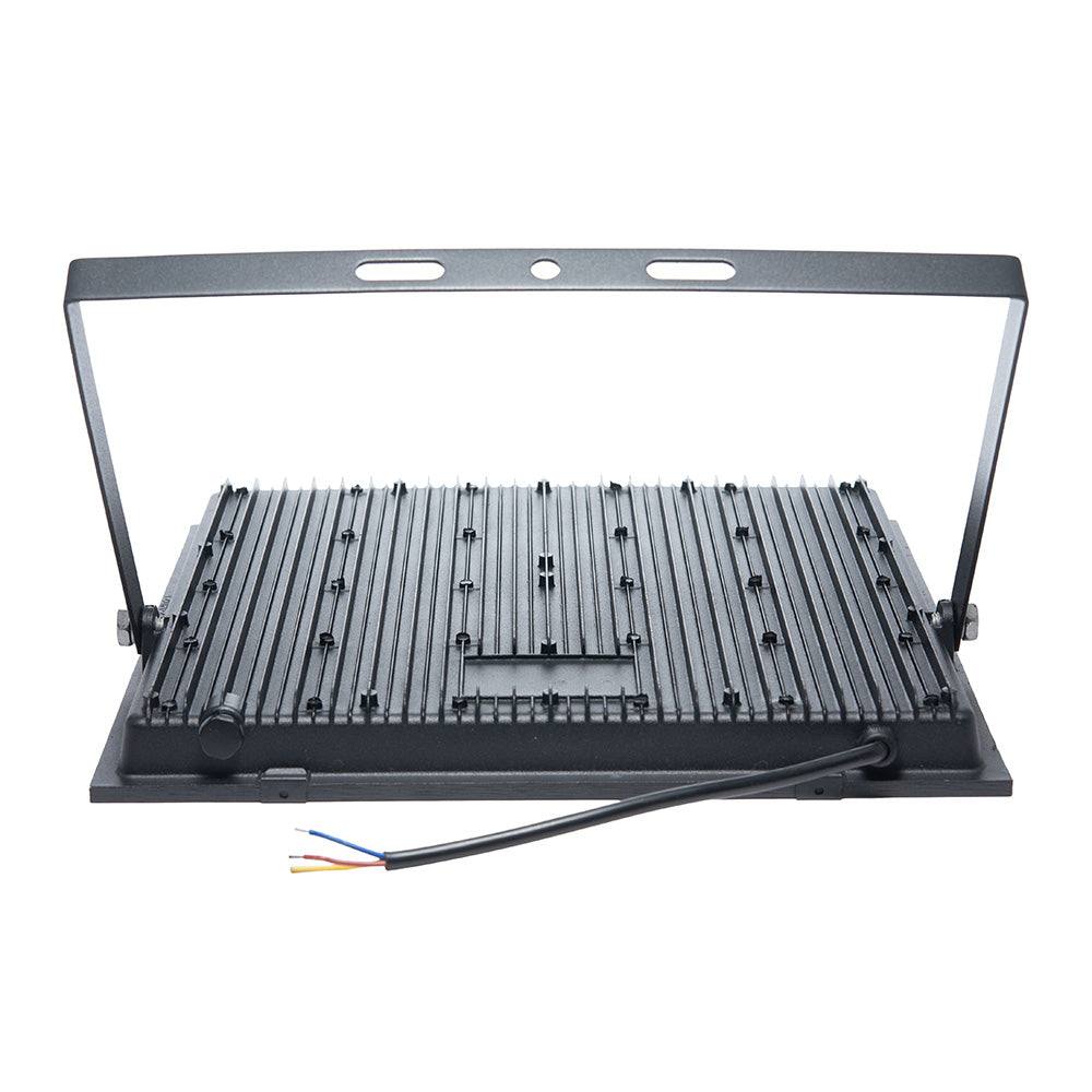 REFLECTOR LED LÚMICO NEGRO 200 W, LUZ FRÍA, PARA EXTERIOR