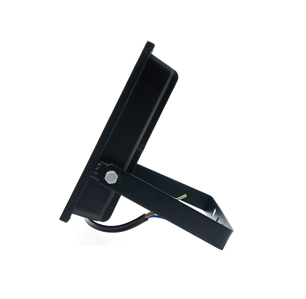 REFLECTOR LED LÚMICO NEGRO 50 W, LUZ FRÍA, PARA EXTERIOR