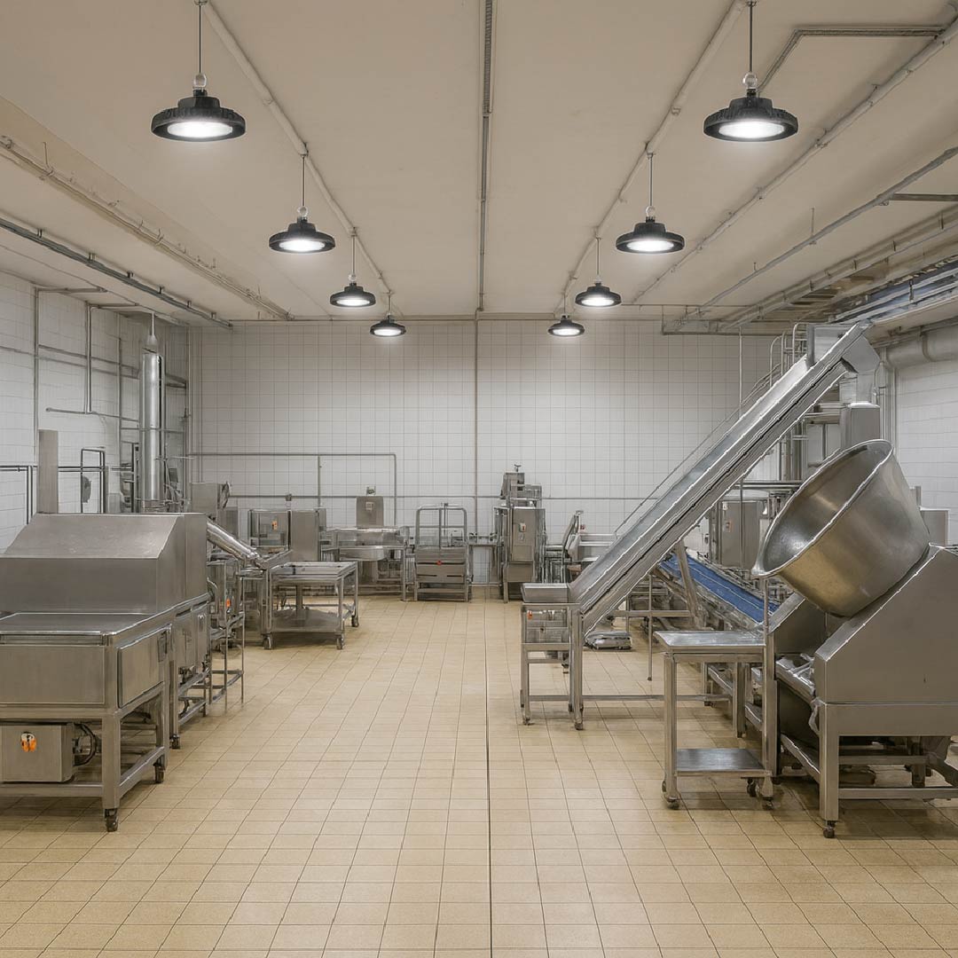 LÁMPARA CAMPANA INDUSTRIAL UFO LED VERSA 240W CCT AJUSTABLE