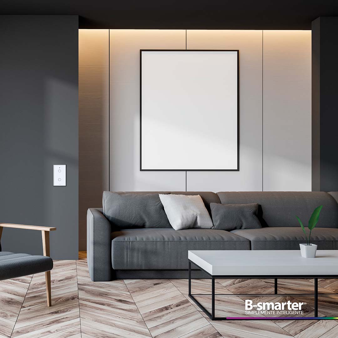INTERRUPTOR DIMEABLE SMART BLANCO, MANEJO POR APP, INTERIOR