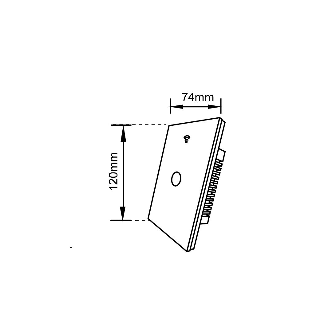 INTERRUPTOR DIMEABLE SMART BLANCO, MANEJO POR APP, INTERIOR