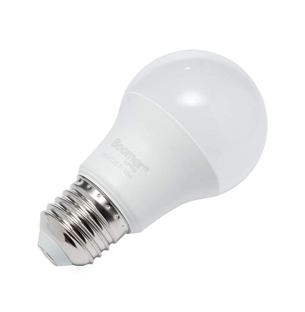 PAQUETE 3 FOCOS SM LED A19 5.5W, LUZ FRÍA, 500LM, BASE E27