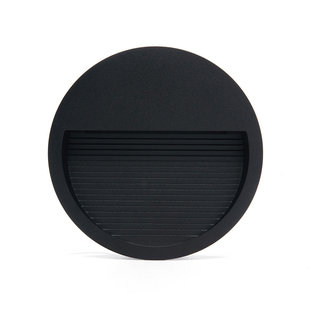 LÁMPARA DE CORTESÍA SOBREPONER NEGRO R6, 6W, 3000K, IP65