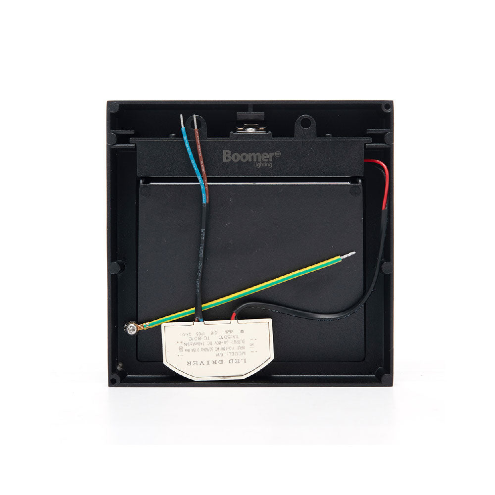 LÁMPARA DE CORTESÍA SOBREPONER NEGRO S6, 6W, 3000K, IP65