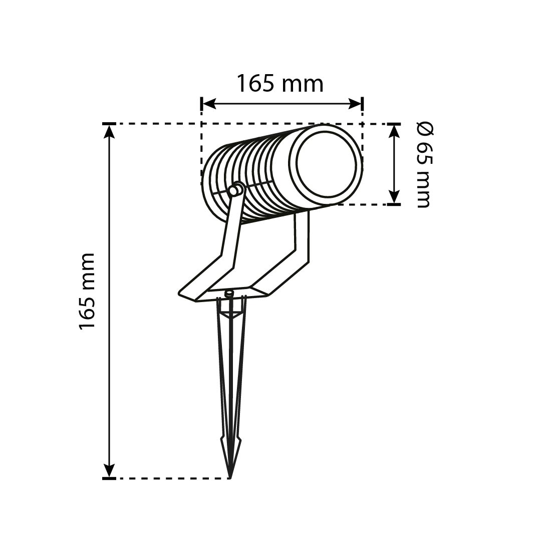 LÁMPARA PARA JARDÍN TIPO ESTACA SCOPE A, 8 W, LUZ FRÍA, IP65