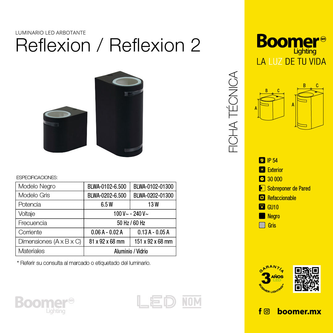 LÁMPARA ARBOTANTE R NEGRO , BASE GU10, 6.5 W, EXTERIOR