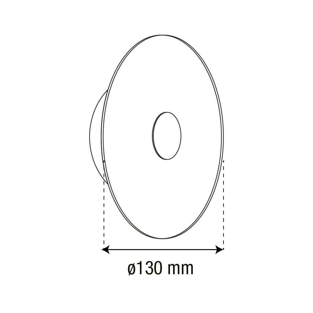 ARBOTANTE DORADO PARA PARED HALO 10W, LUZ CÁLIDA, 567 LM
