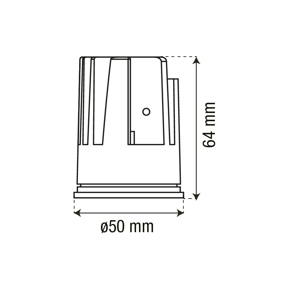 FOCO SPOT LED IMPERMEABLE DE 10W LUZ FRÍA Ø5CM IP65