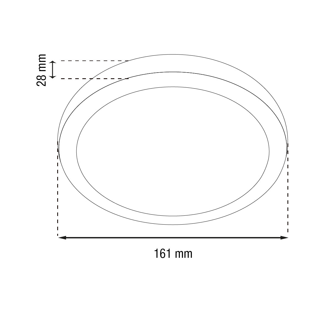 LÁMPARA PANEL LED REDONDO PARA SOBREPONER, 12W, LUZ FRÍA, FE+PC