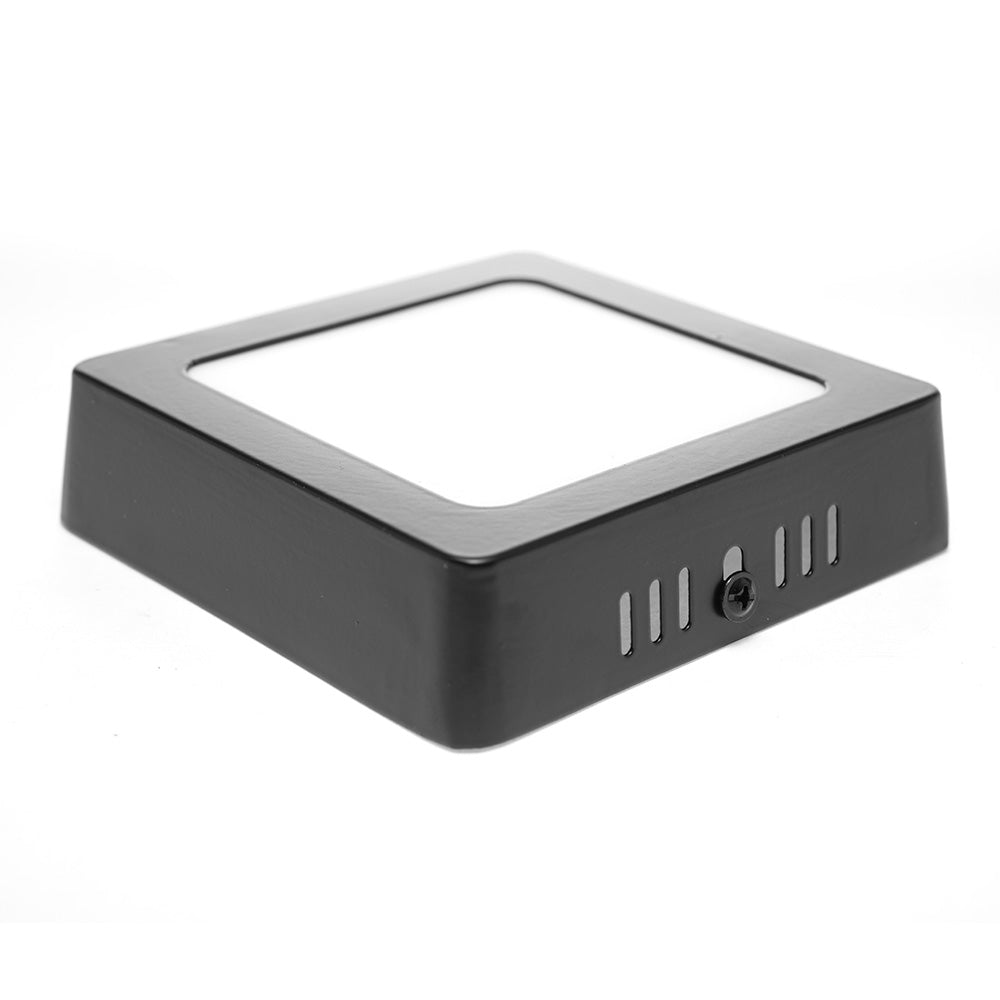 PANEL LED CUADRADO NEGRO DE LUZ CÁLIDA O FRÍA DE 6W
