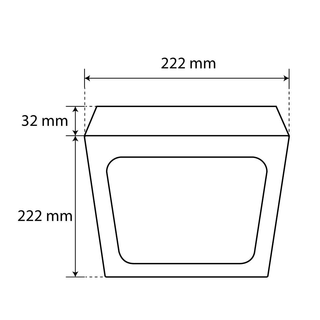 PANEL LED CUADRADO SATÍN PARA SOBREPONER, 18W, 1260LM