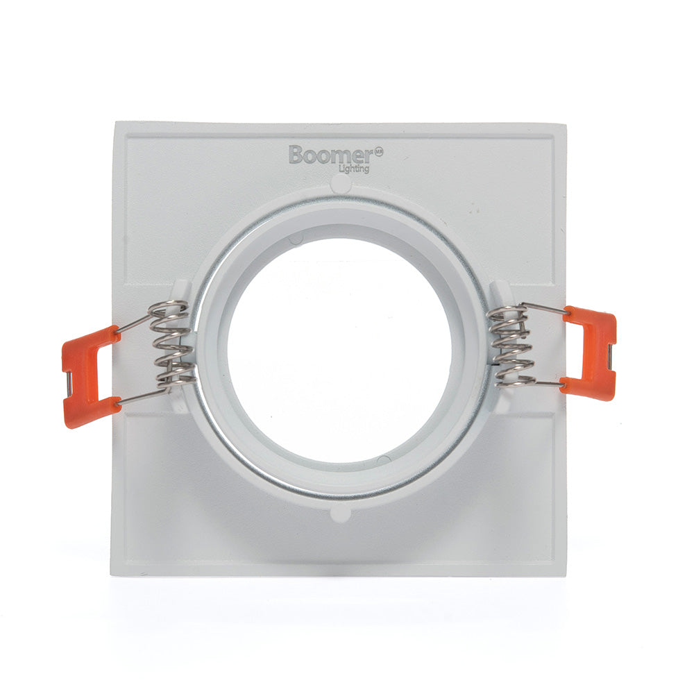 EMPOTRABLE DIRIGIBLE CUADRADO BLANCO BASE MR16 DE ALUMINIO 8W IP20