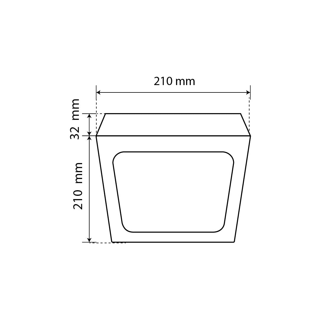 LÁMPARA PANEL LED CUADRADO PARA SOBREPONER, 18W, LUZ CÁLIDA