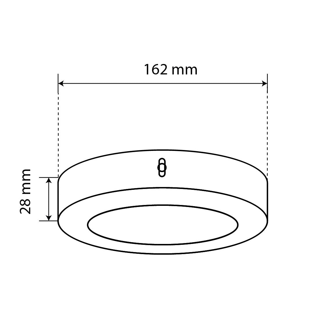 PANEL LED REDONDO NEGRO DE LUZ CÁLIDA O FRÍA 12W 650LM PARA INTERIOR