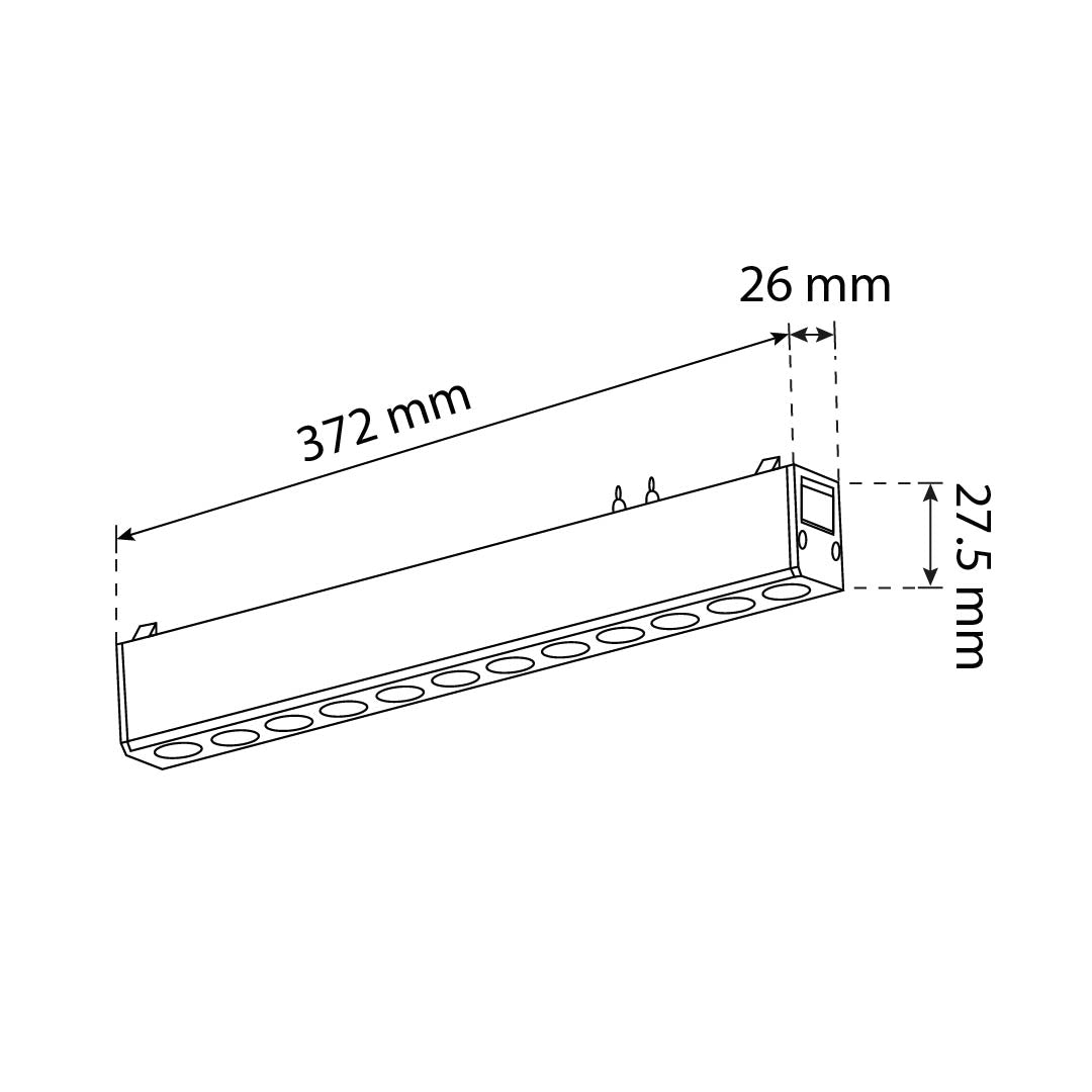 LUMINARIO HS-ION GRILLE LIGHT BLANCO, 18W 3000K, 1620LM