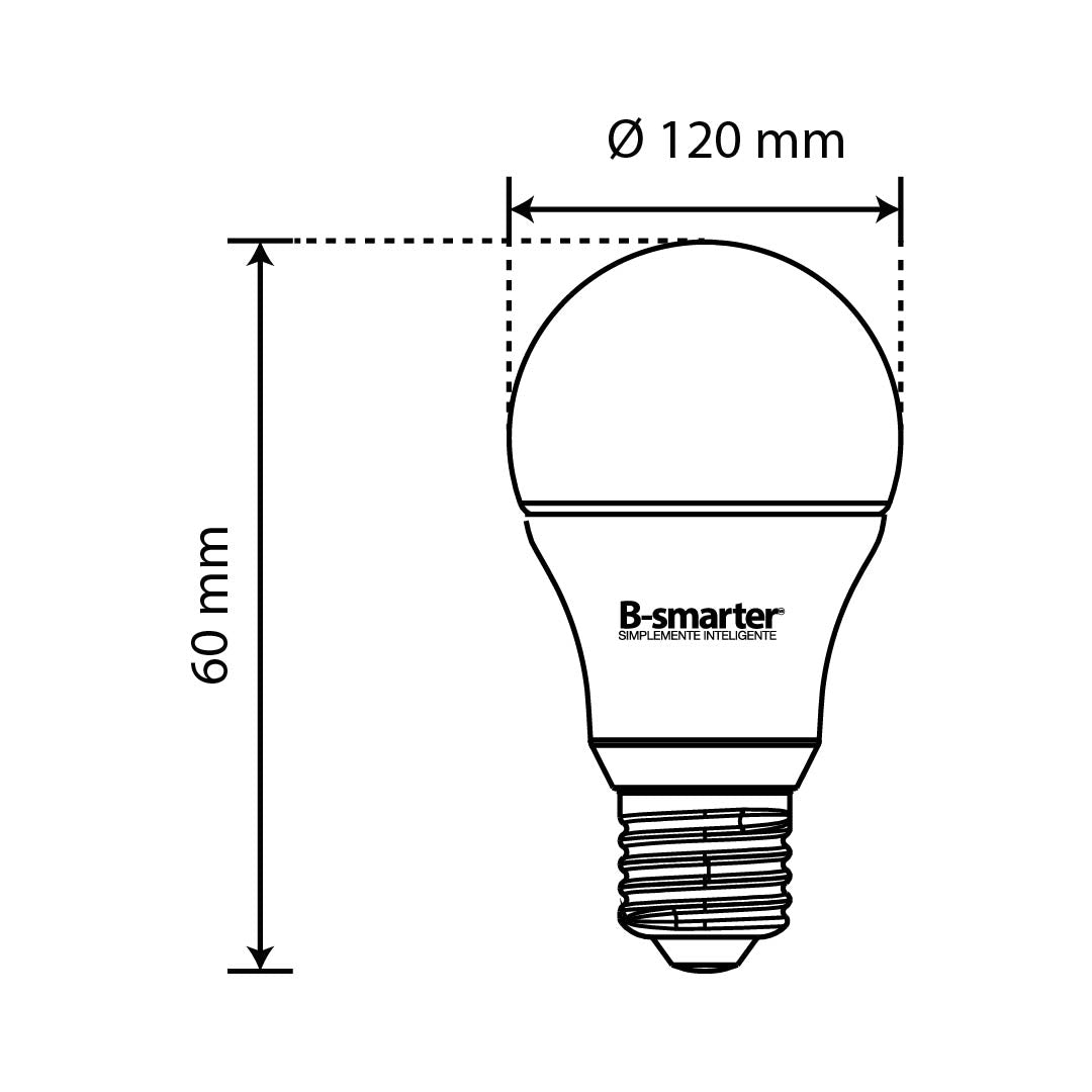 PAQUETE DE 3 FOCOS A19 SMART, 10W, RGB, CCT, MANEJO POR APP