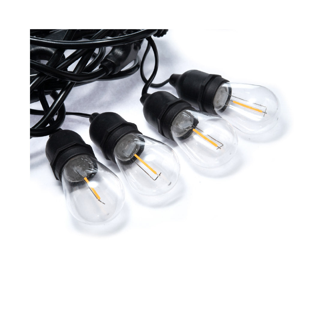 GUIRNALDA 20W PARA EXTERIOR DE 10 METROS CON 20 FOCOS EN LUZ CÁLIDA
