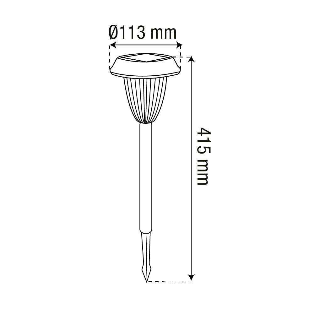 2 PIEZAS DE LÁMPARA SOLAR LED TIPO ESTACA, LUZ RGB, PARA JARDÍN EXTERIOR