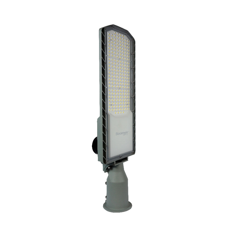 LUMINARIA URBANA CON BASE NEMA 3 PINES 50W LUZ FRÍA, IK08