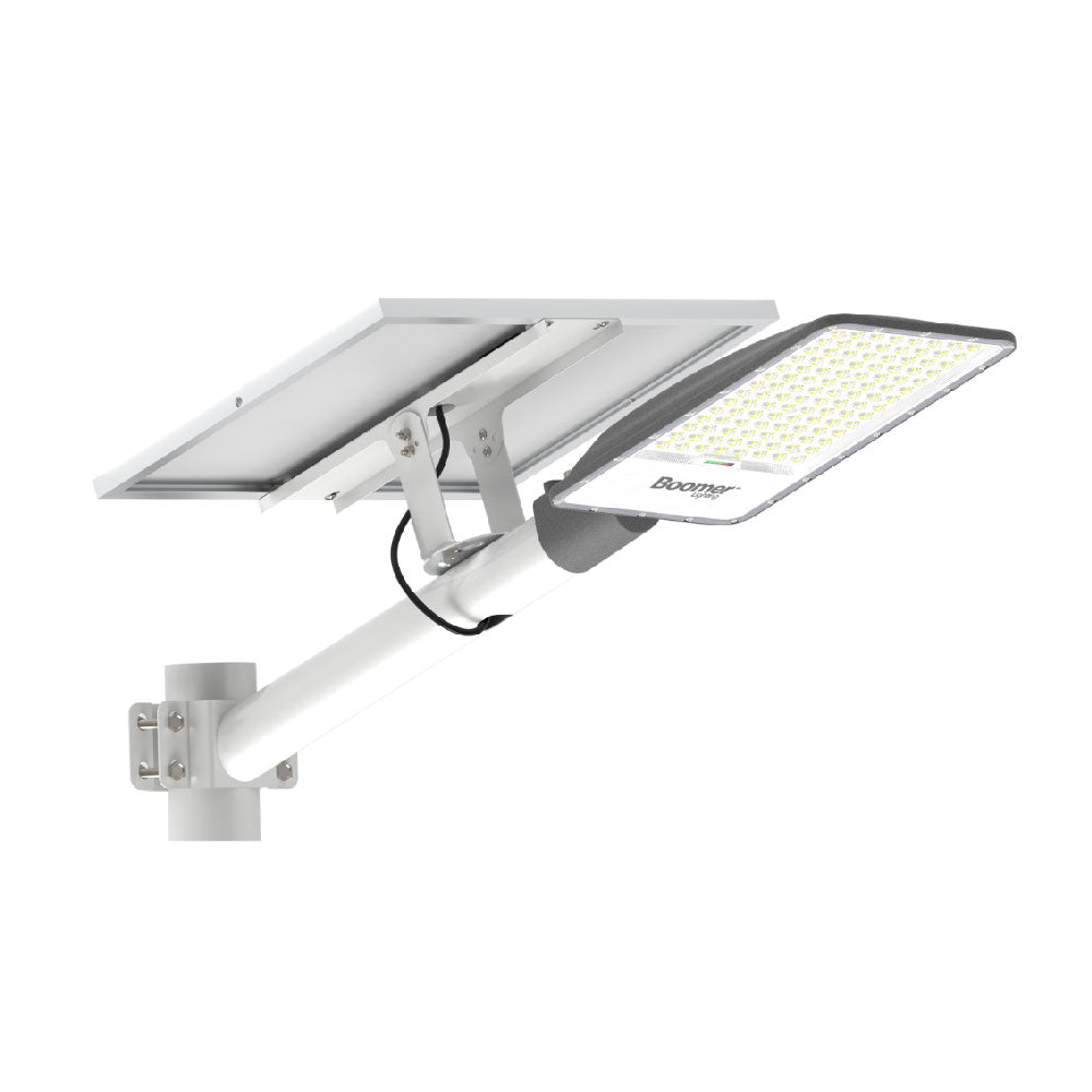 LUMINARIA EXTERIOR CON PANEL SOLAR PULSAR 6000, 450W, LUZ FRÍA