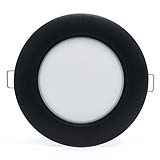EMPOTRABLE NEGRO 6W, LUZ NEUTRA, IP20, BOTE CHICO, 600LM