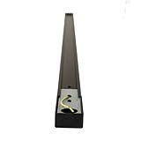 RIEL ELÉCTRICO SOBREPONER HS NEGRO, 1 METRO