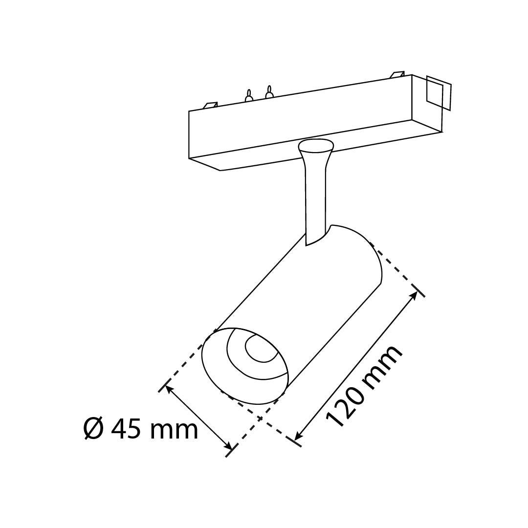 LUMINARIO HS-ION SPOT LIGHT ADJ. BLANCO D55 10W 4000K, 550LM
