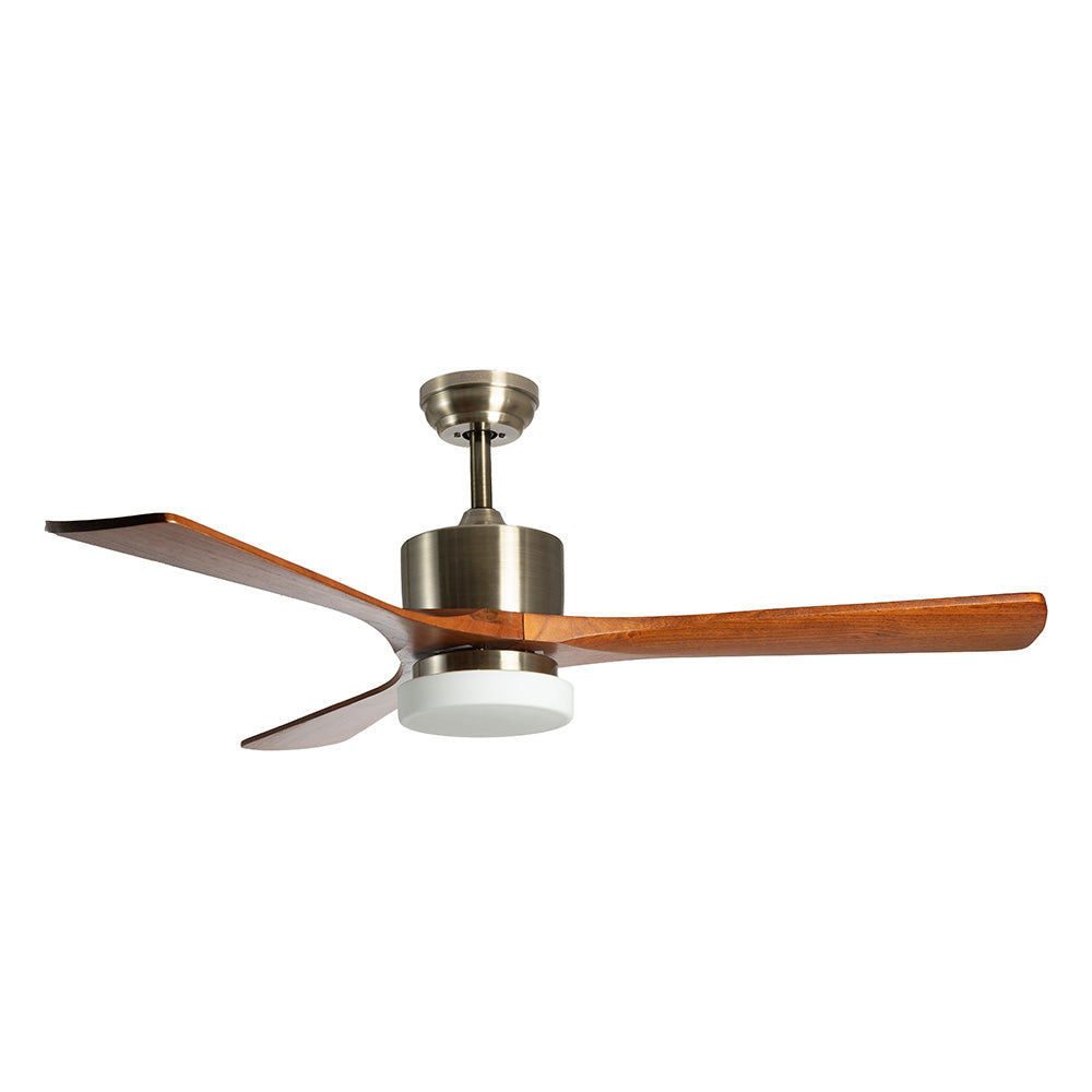 VENTILADOR DE TECHO COPTER CON LUZ LED CCT DE 52” Y 6 VELOCIDADES