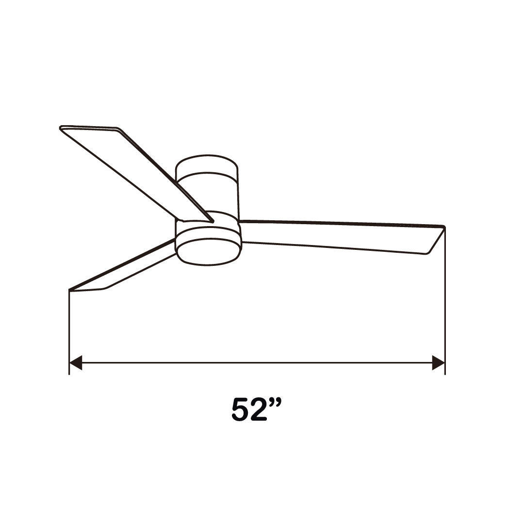 VENTILADOR DE TECHO CON LUZ LED 52" VALM, 6 VELOCIDADES, CCT
