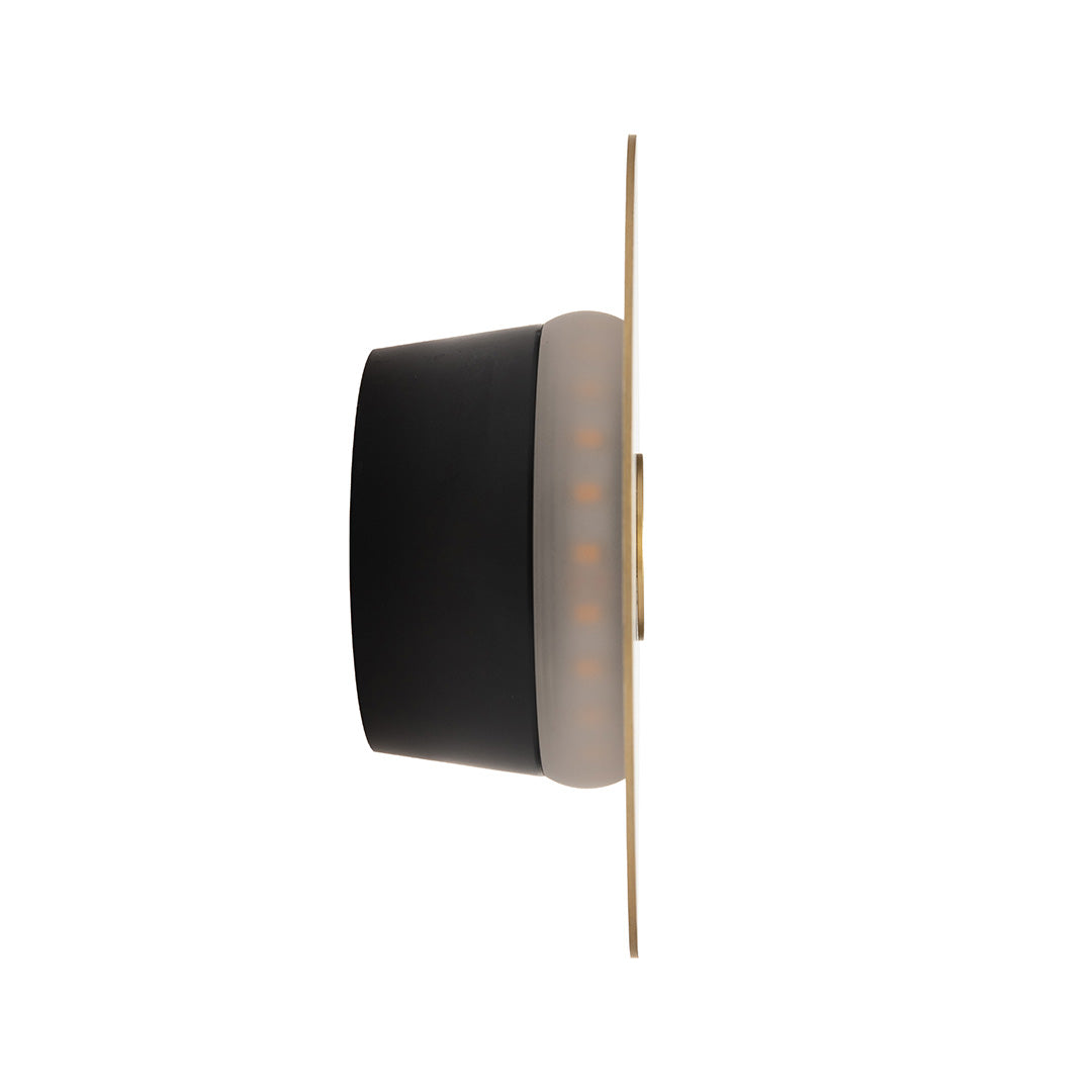 ARBOTANTE DORADO PARA PARED HALO 10W, LUZ CÁLIDA, 567 LM