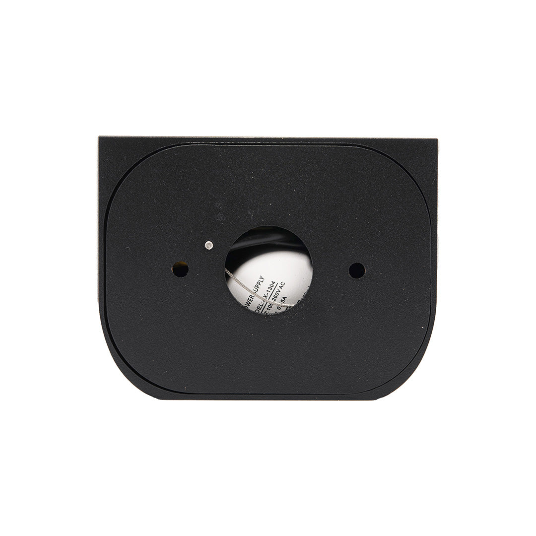 ARBOTANTE NEGRO PARA PARED CLOUD 8W, LUZ CÁLIDA, 494 LM